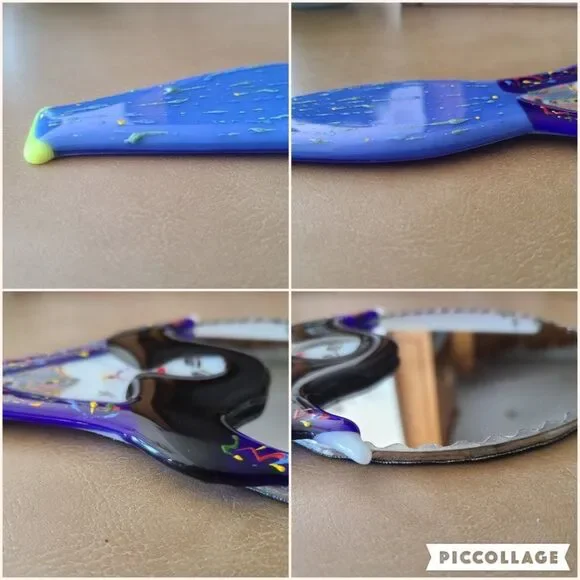 Vanity Mirror Handcrafted Handheld Lovely Moon Goddess One Of A Kind OOAK Art - Picture 16 of 16